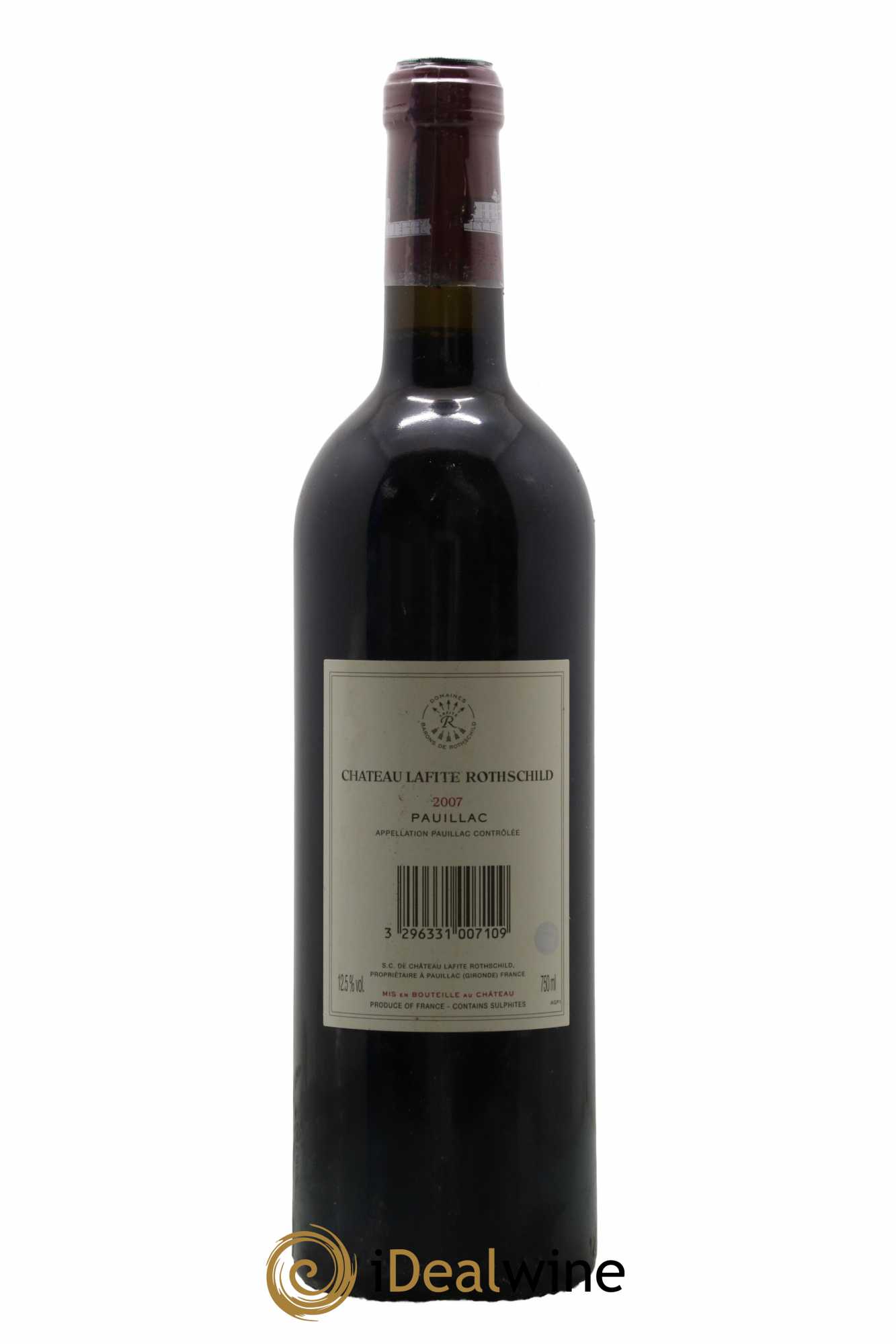 Château Lafite Rothschild 1er Grand Cru Classé  2007 - Lot de 1 Bouteille