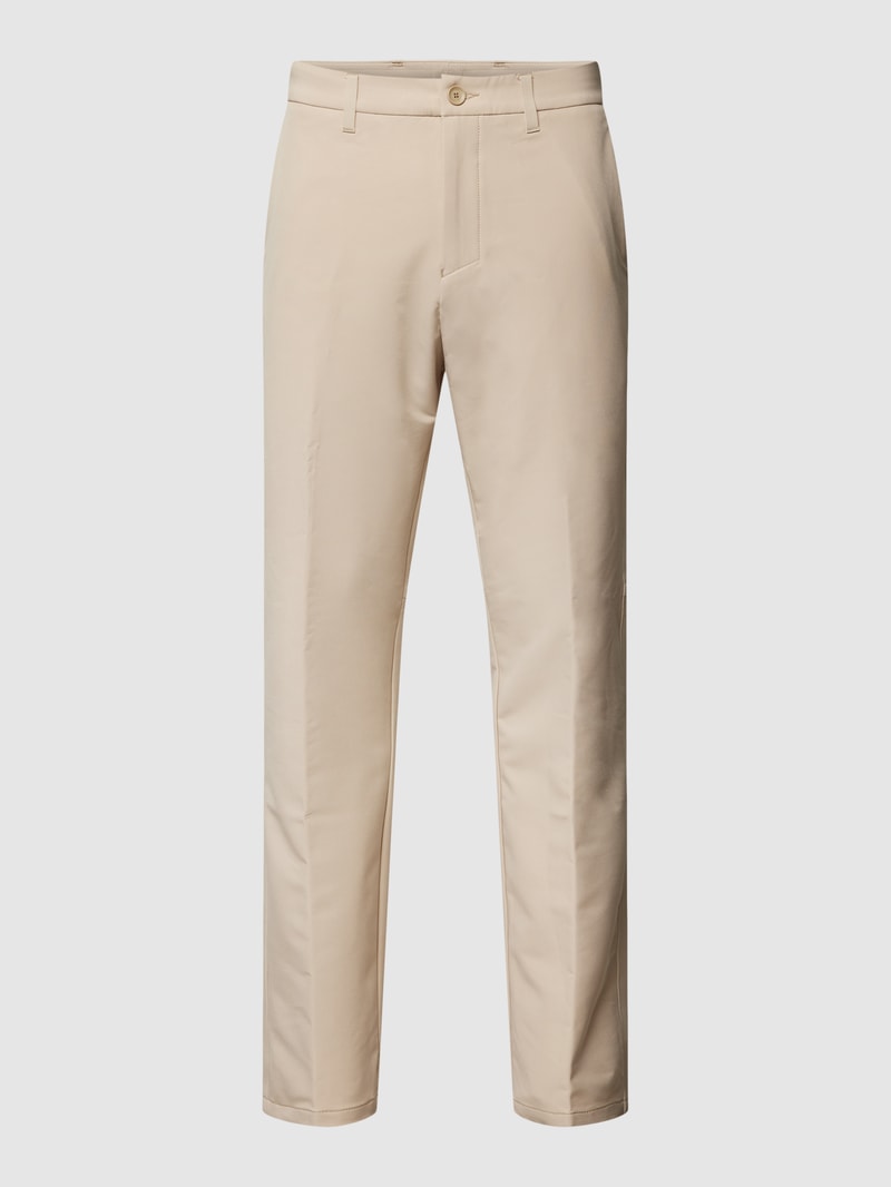 Hose mit Bügelfalten Modell 'COMUTER' in beige