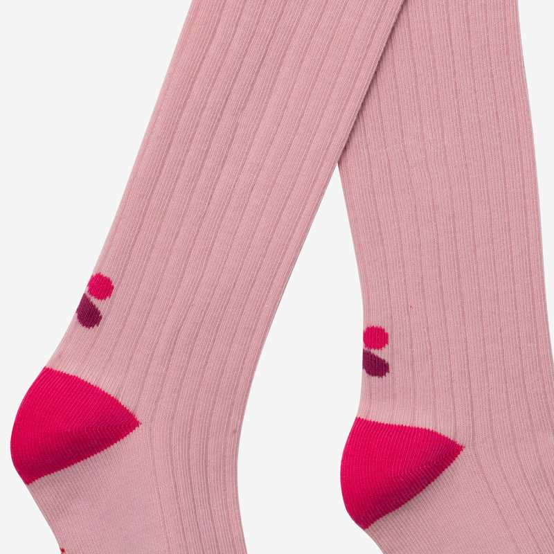 Collants bébé fille violine côtelé violets Catimini