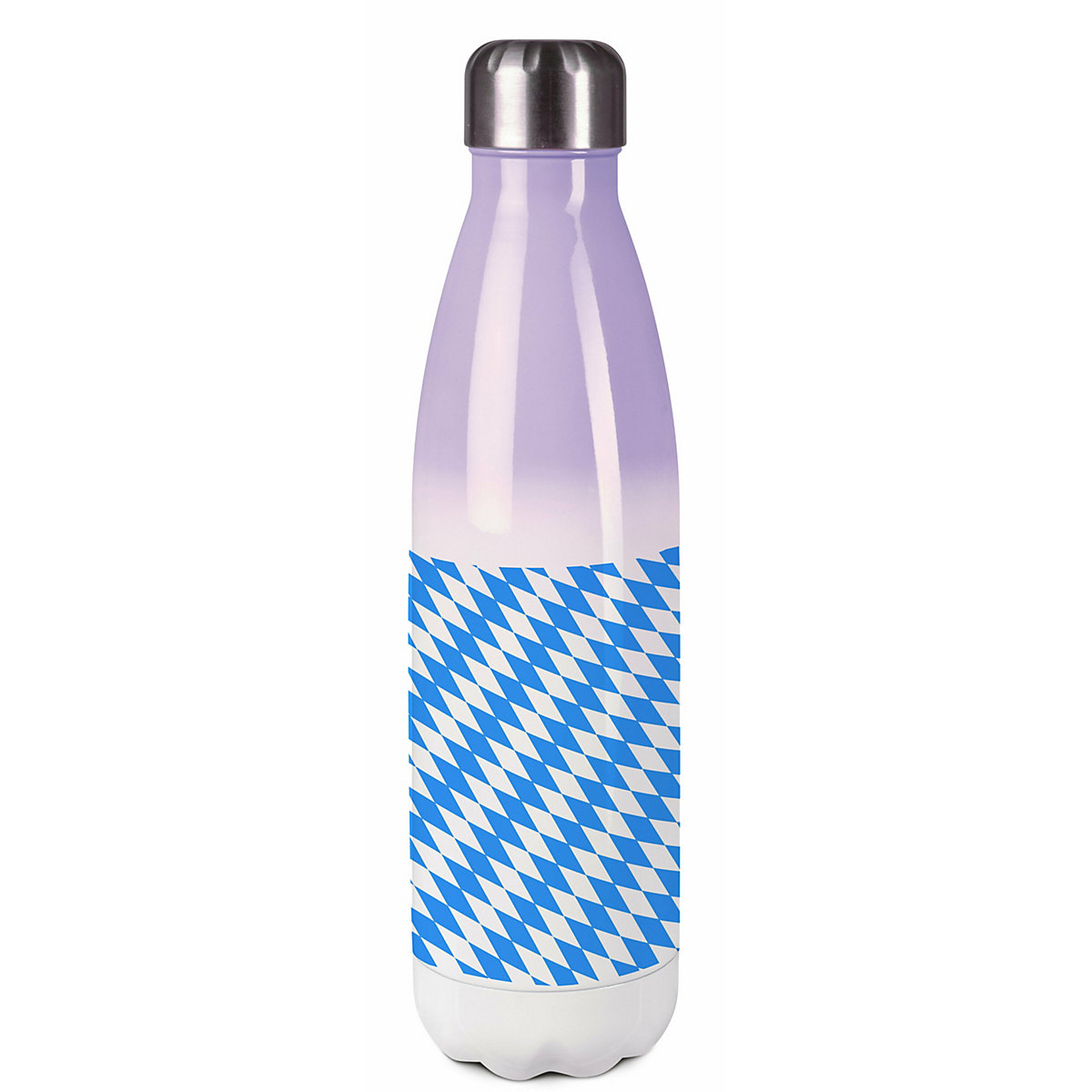 Edelstahl Kinder Thermoflasche / Trinkflasche bunt Bayern Spülmaschinenfest, Auslaufsicher, Bruchfest, Doppelwandig, Für Heißgetränke geeignet, Mit Deckel, Isoliert