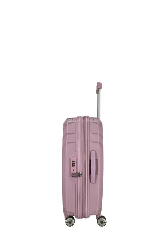 Travelite ELVAA Trolley M mit 4 Rollen (erweiterbar) - Rosé