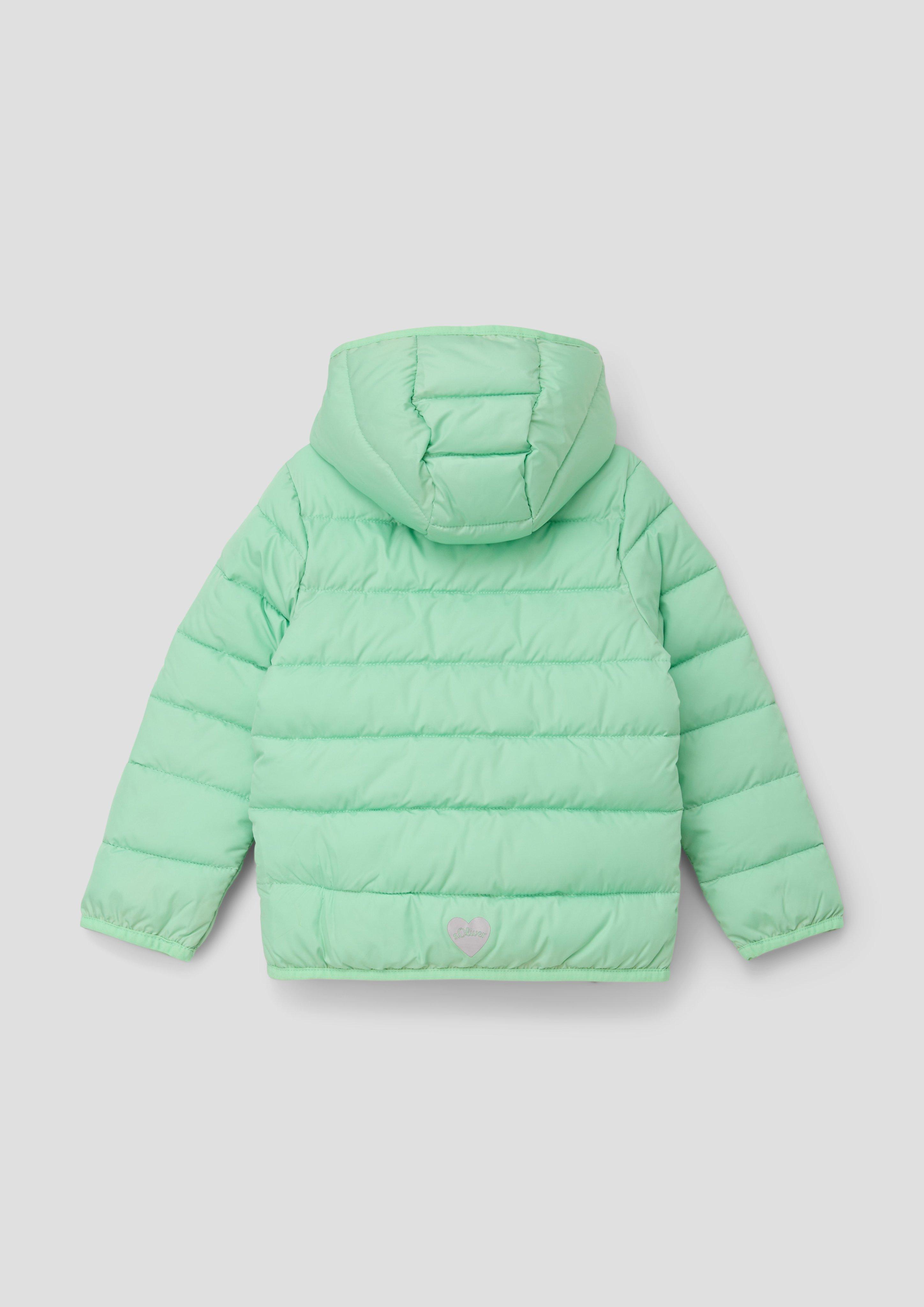 Steppjacke mit dekorativem Reflektor-Detail  2140034-7300