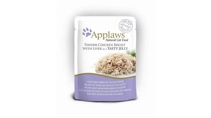 Applaws Huhn & Hühnerleber in Gelee 70g 70 g