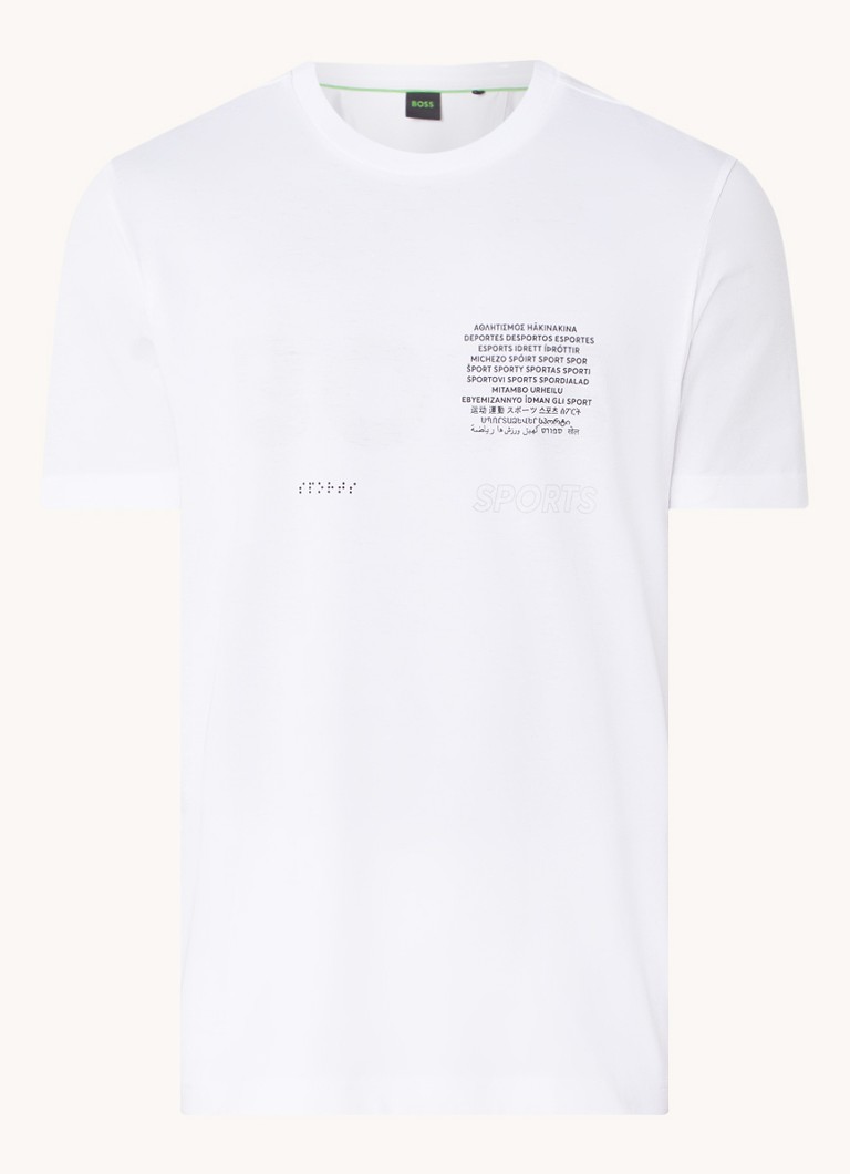 HUGO BOSS  Tee 3 T-shirt met logoprint
