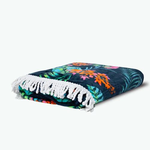 Boracay round navy blue napkin
