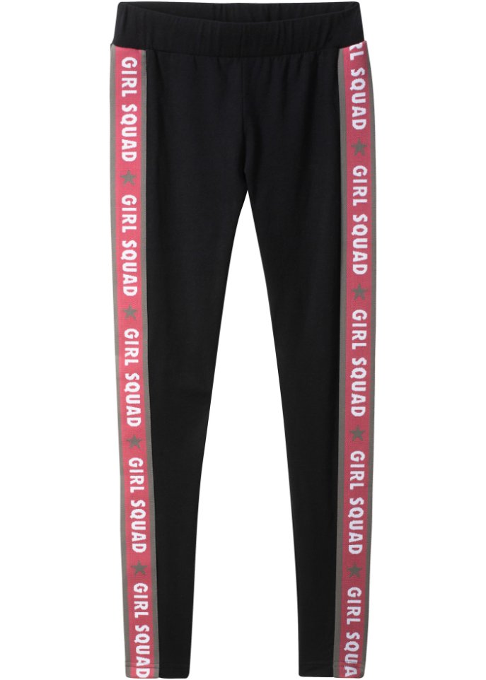 Mädchen Leggings mit Seitenstreifen