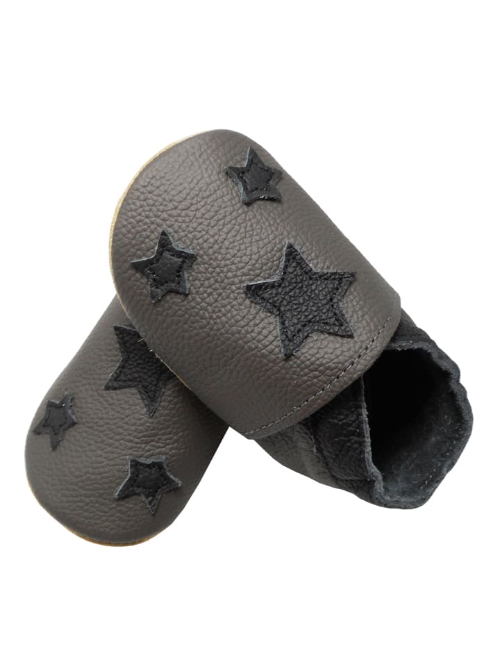 Yalion Leder-Krabbelschuhe 
