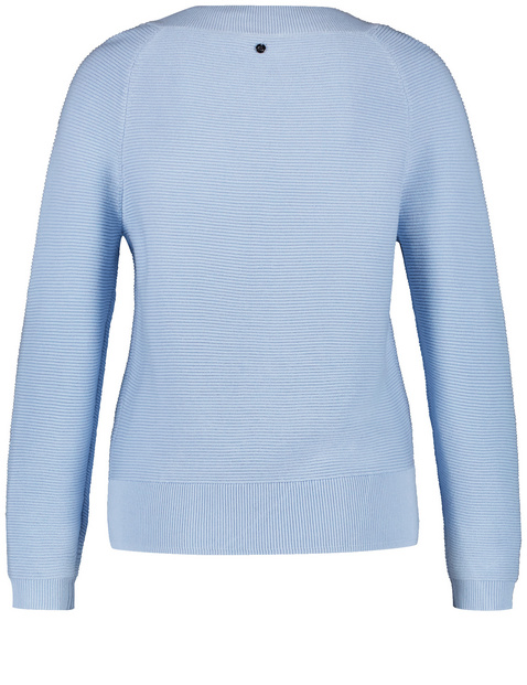 Pullover mit Raglanarm und Struktur-Strick