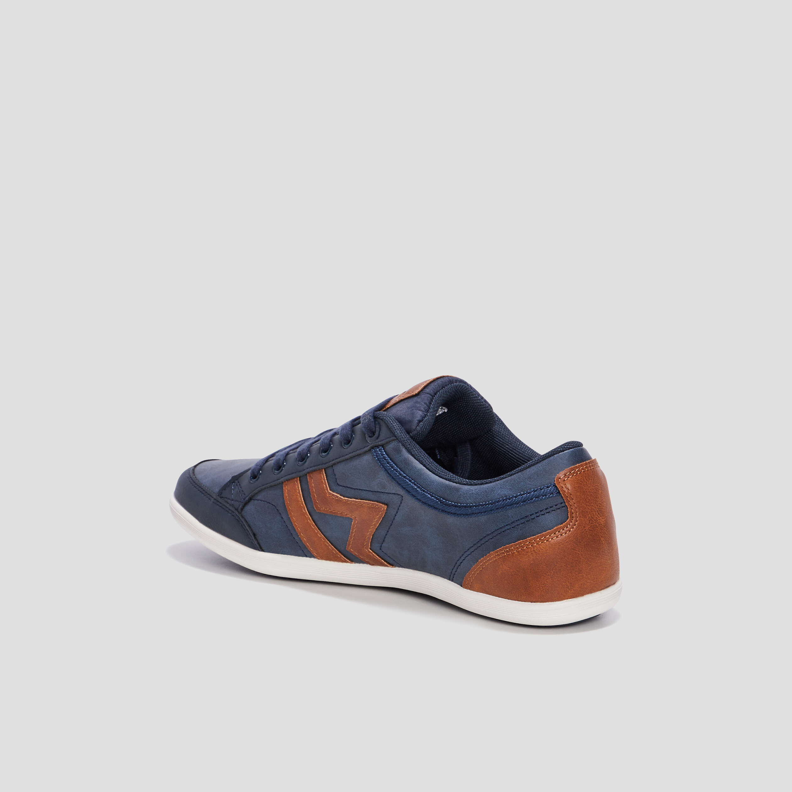 Baskets plates Creeks bleu marine homme | La Halle