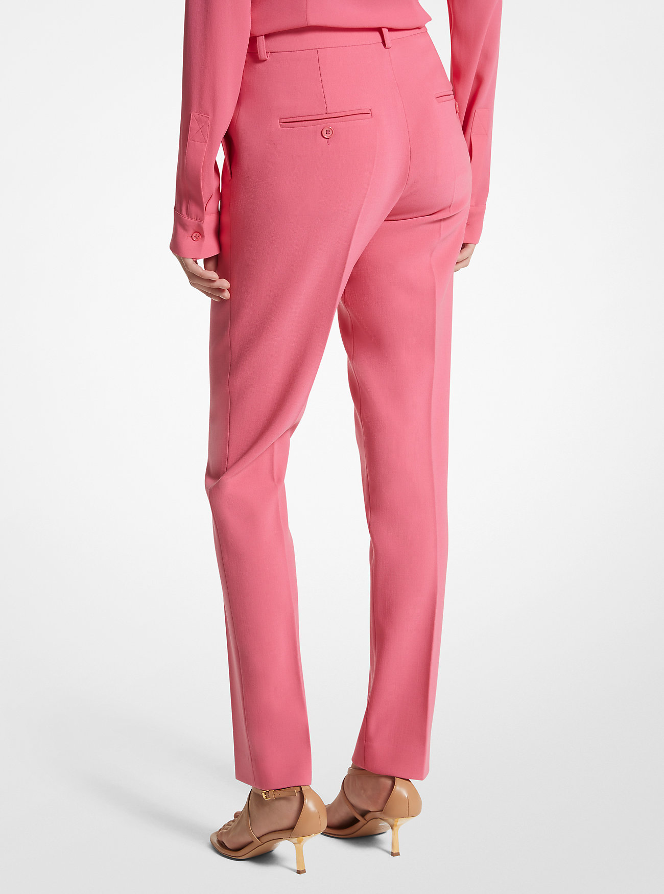 Spodnie Samantha Stretch Pebble Crepe - AZALEA