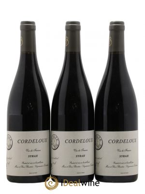 Vin de France Syrah Cordeloux Marie et Pierre Bénetière (Domaine)  2016 - Lot de 3 Bouteilles