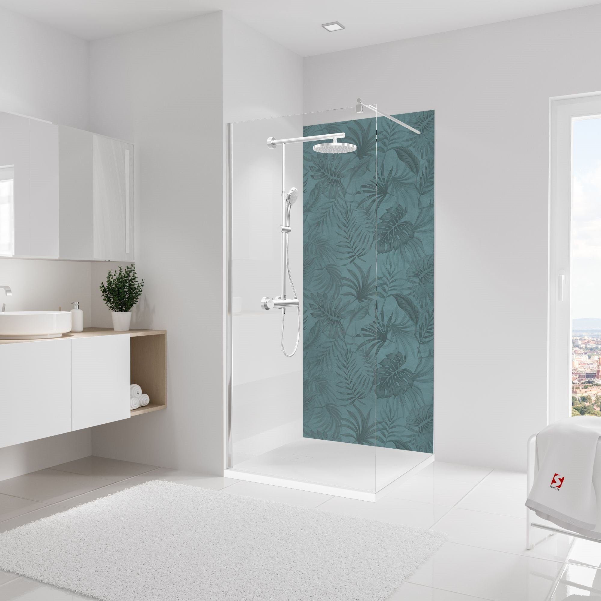 Schulte Badrückwand DecoDesign Dekor Jungle, (1-tlg), Wandverkleidung, fugenloser Fliesenersatz, Duschrückwand
