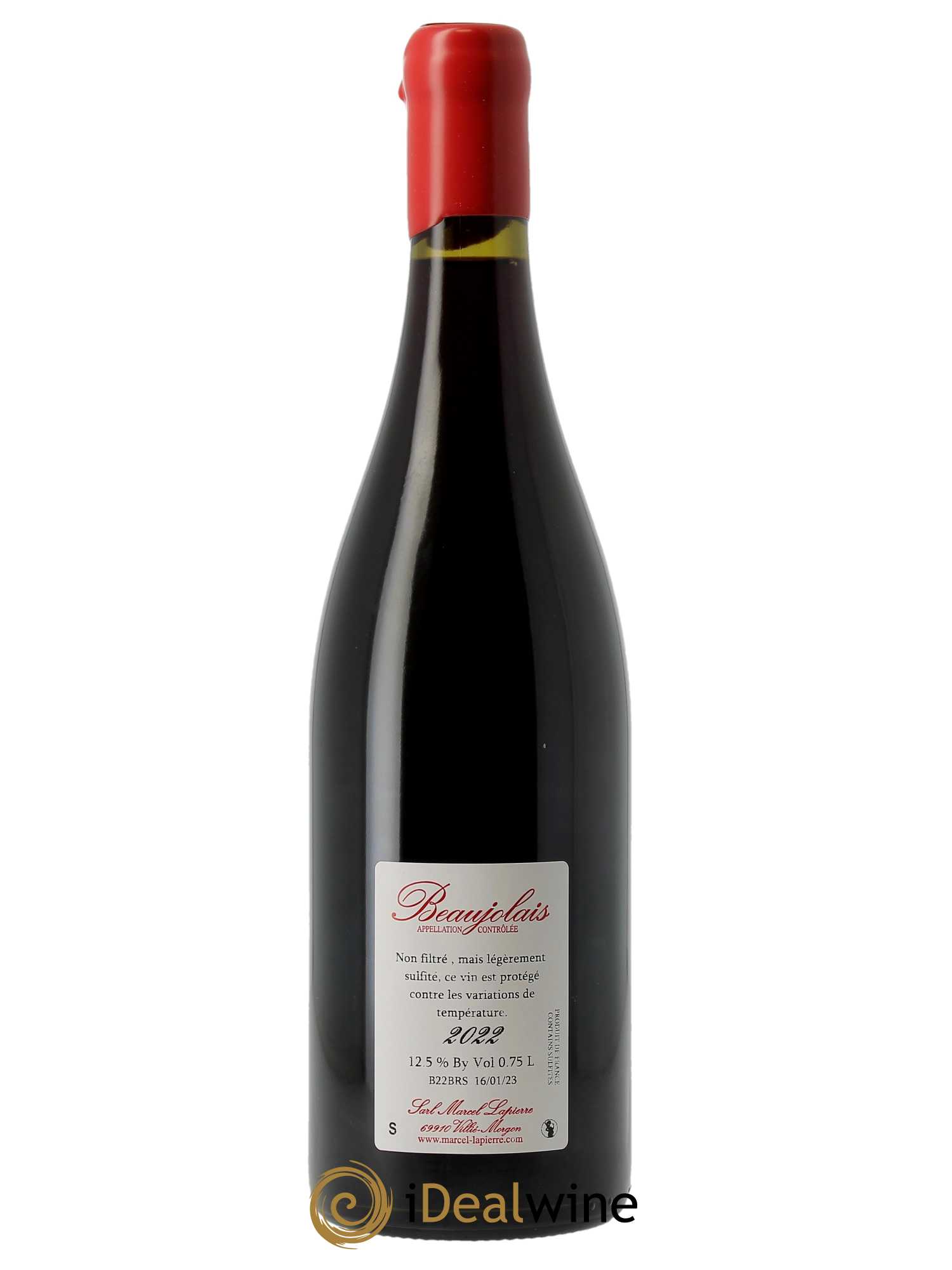 Beaujolais Marcel Lapierre (Domaine)  2022 - Lot de 1 Bouteille