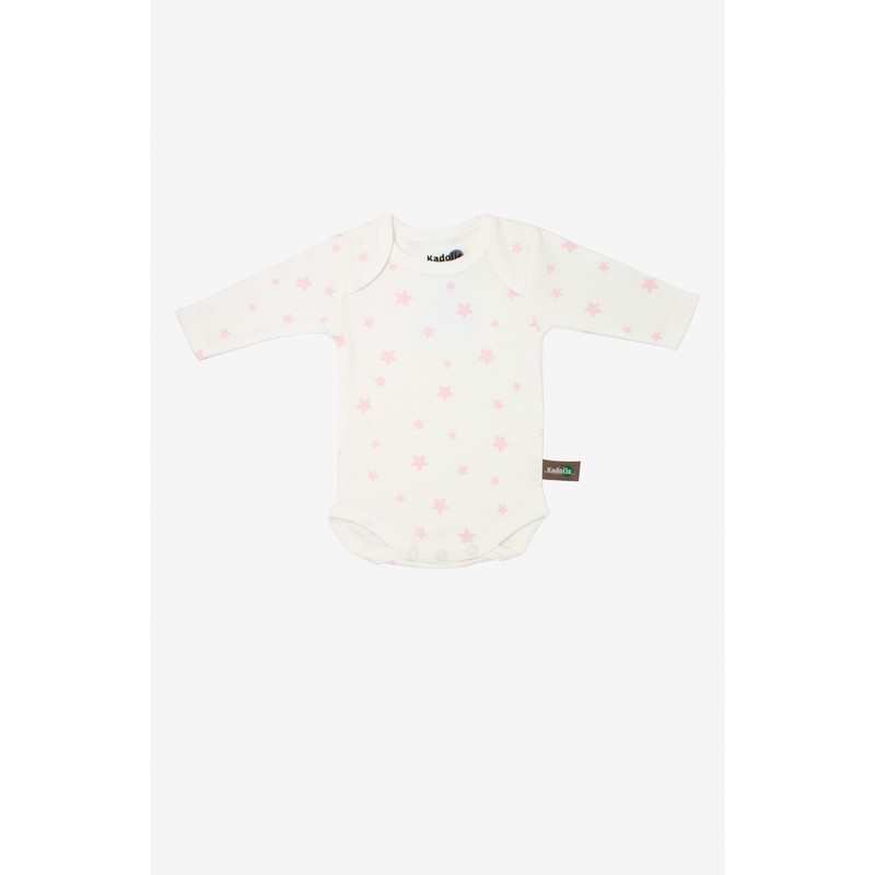 Lot de 3 Body manches longues en Coton Bio à motifs étoiles