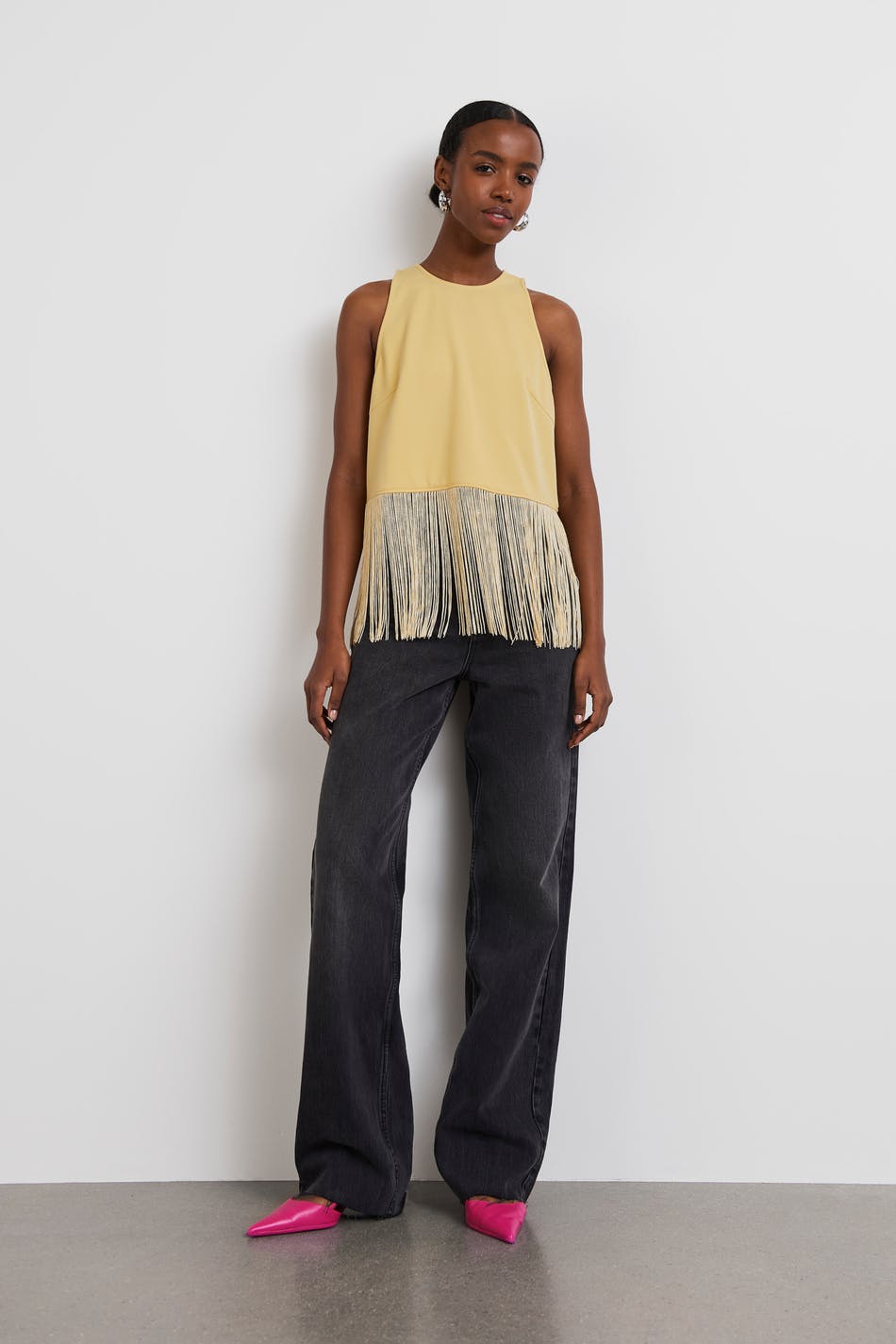 Elsa fringe top