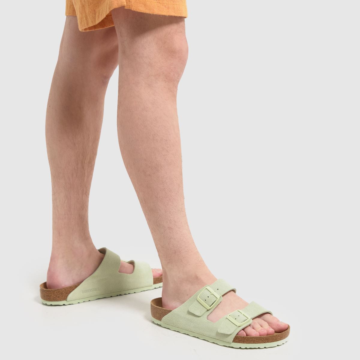 BIRKENSTOCK – Arizona – Limefärgade sandaler