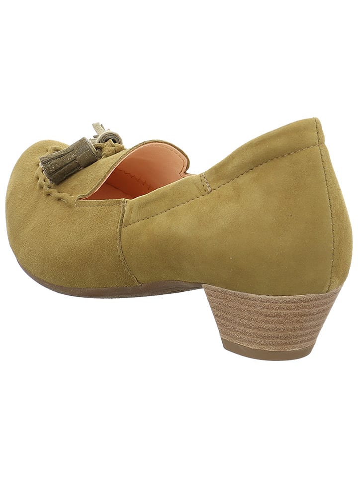 Think! Leder-Pumps in Khaki günstig kaufen