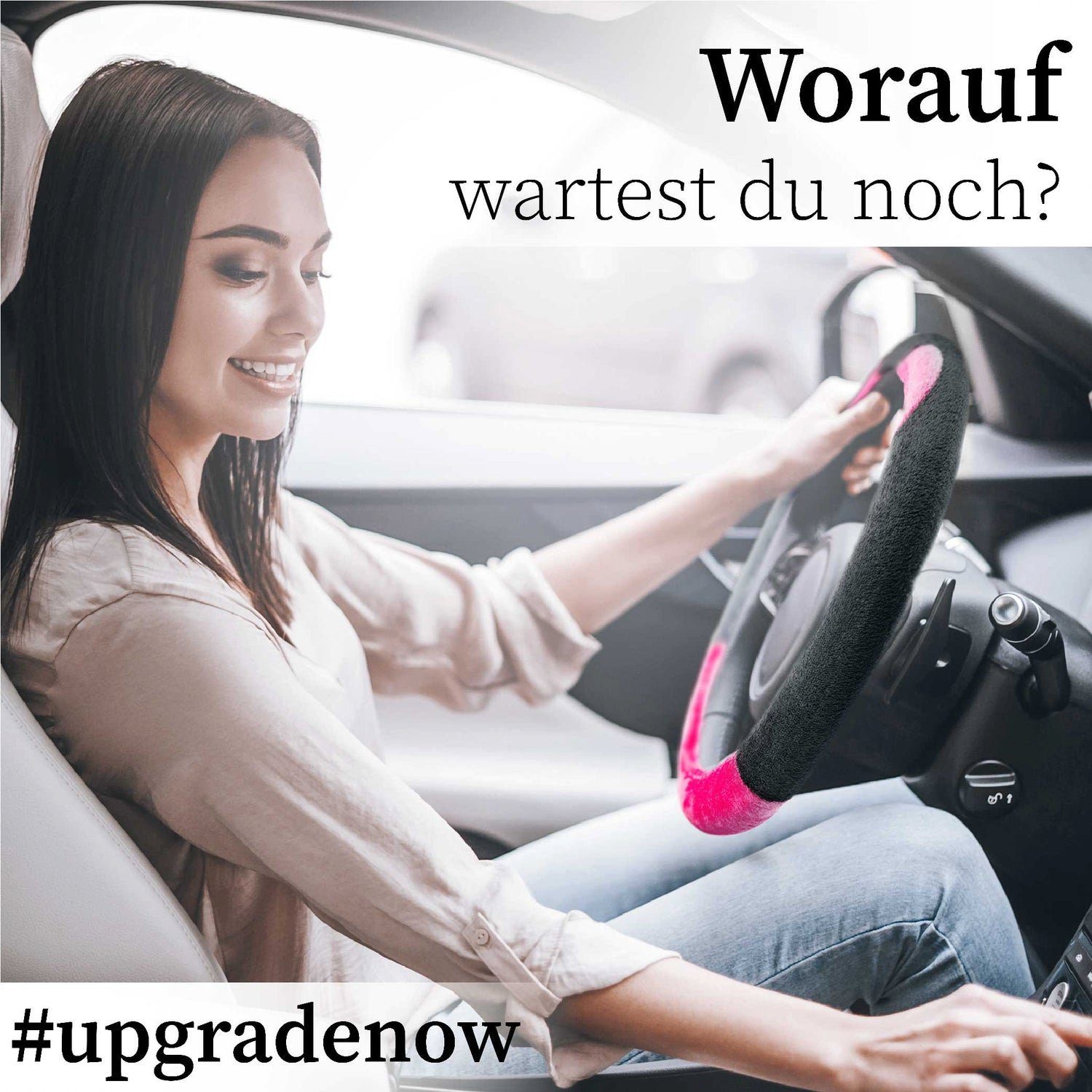 Upgrade4cars Lenkradbezug Plüsch, Ø 37,00 - 39,00 cm, Weiches Plüschmaterial mit entzückenden Designs von Teddybären