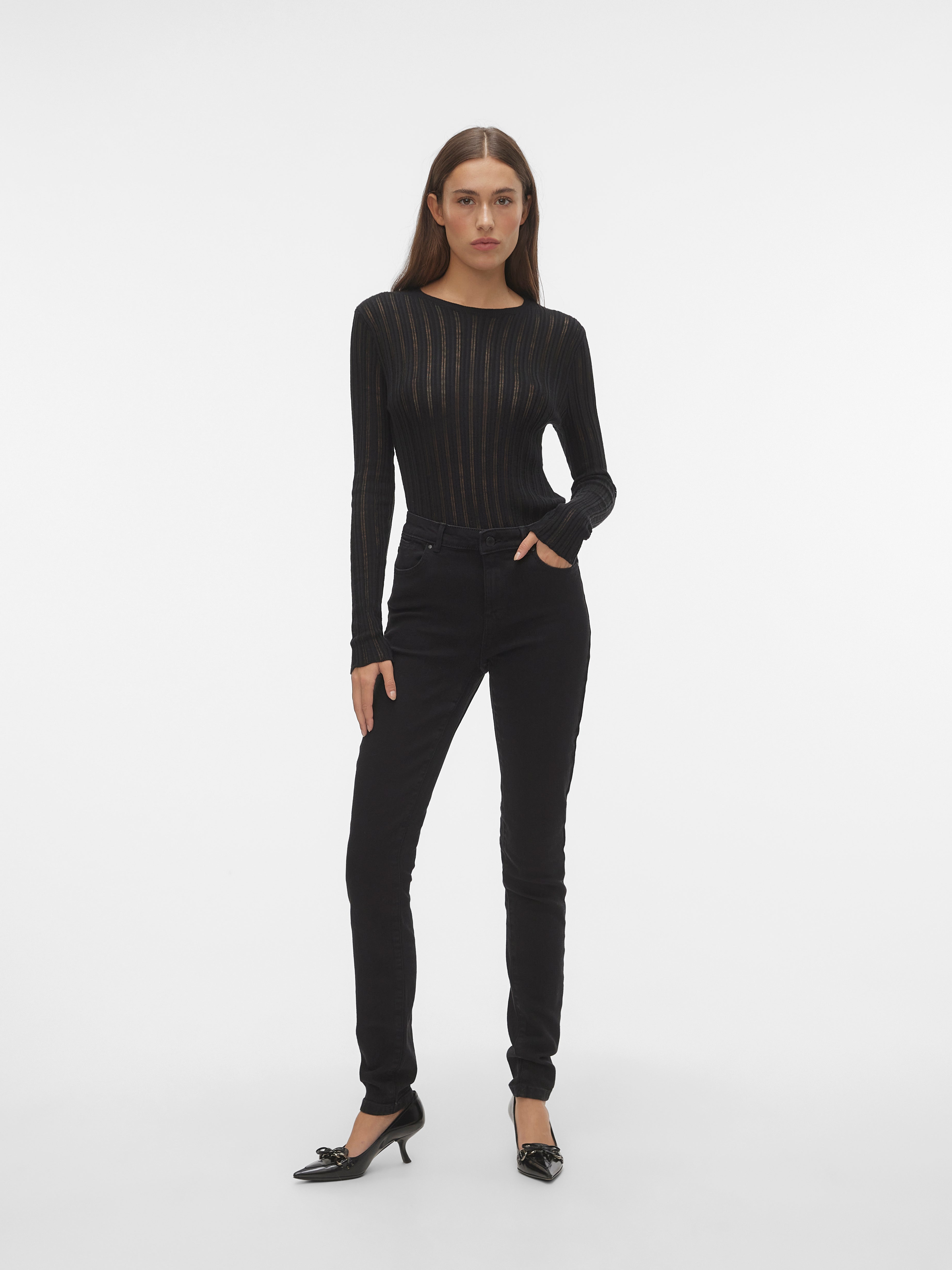 VMJUNE Mid Rise Slim Fit Jeans