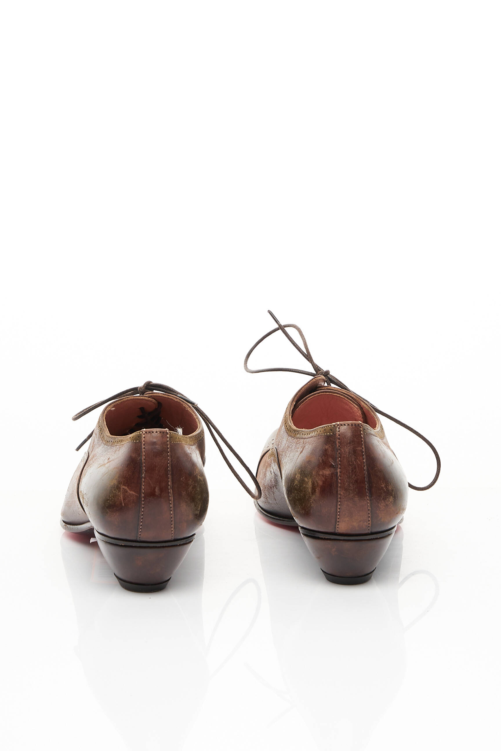 Santoni Derby Femme couleur marron