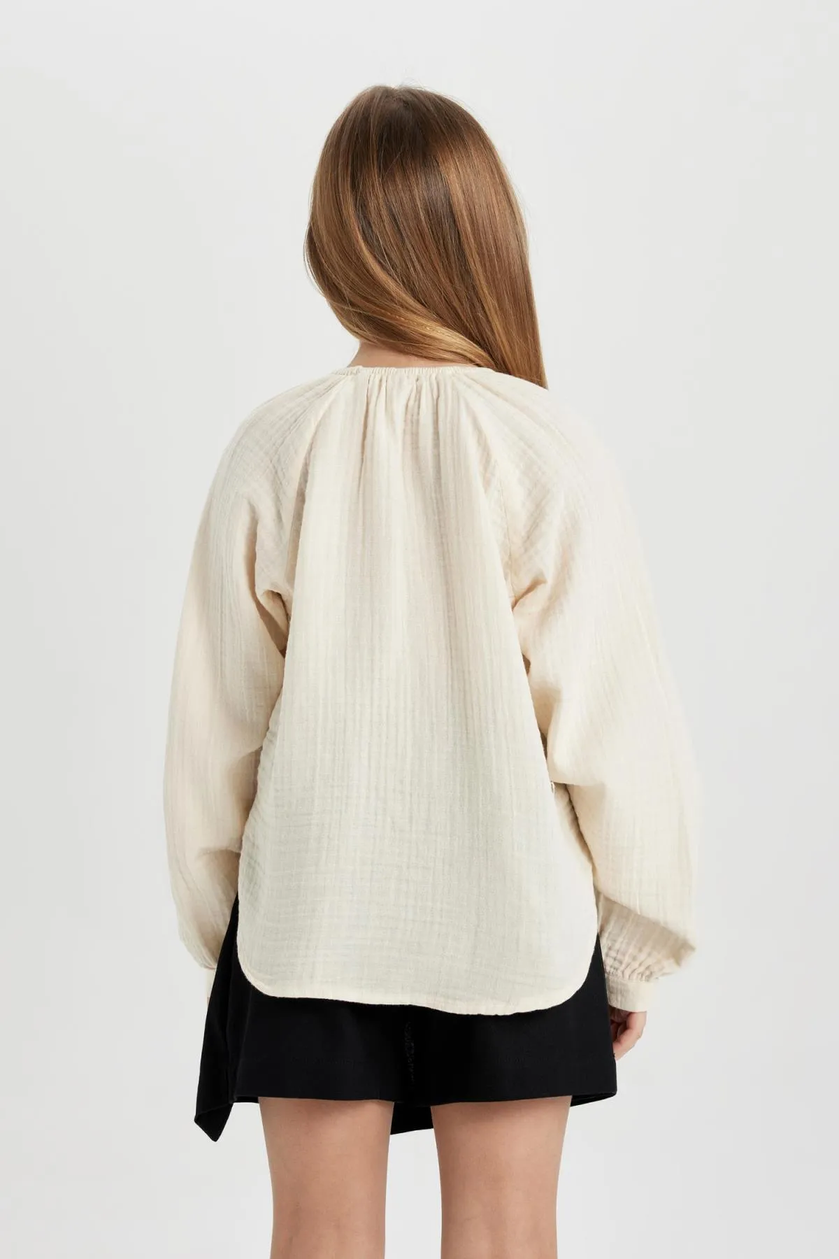 DeFacto  Langarm-Musselinbluse für Mädchen C0464a824sp