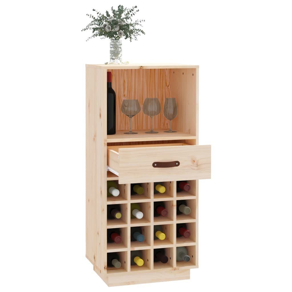 vidaXL Barschrank Weinregal 45x34x100 cm Massivholz Kiefer (1-St)