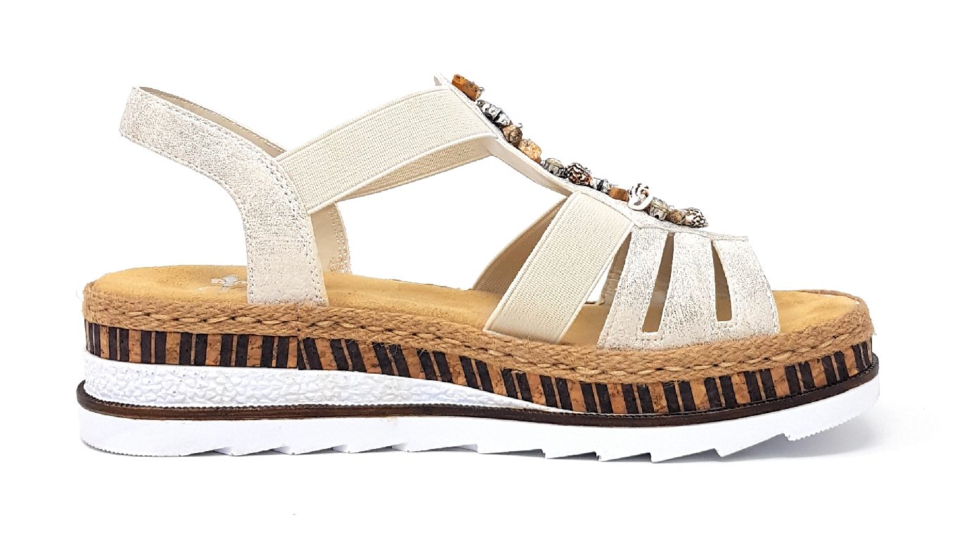 Rieker V7949-90 Beige 90 gold