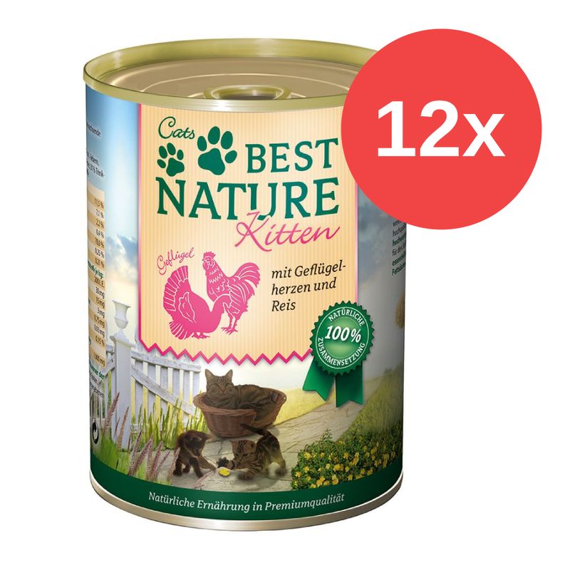 Sparpaket Best Nature Kitten 12 x 400 g zu TOP-Preisen | bitiba %
