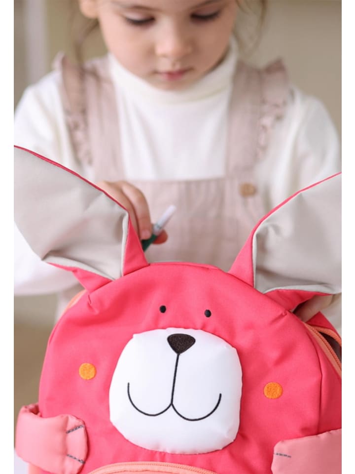 Sigikid Kindergarten Rucksack fröhliches Tiergesicht, 5,2 Liter in pink günstig kaufen onesize