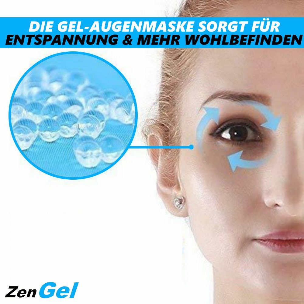 MAVURA Augenmaske ZenGel Wiederverwendbare Augenmaske Gel Schlafmaske Augengelmaske, Kühlkissen Kühl kissen kühlende Maske Kühlmaske Kühlgelkissen