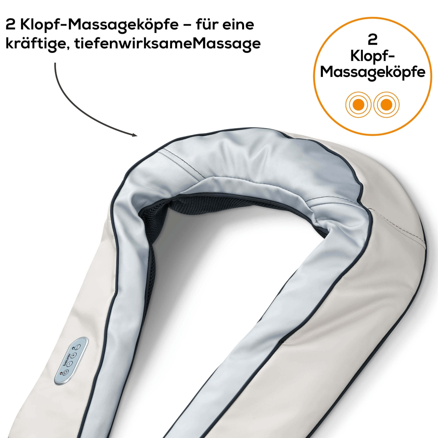Beurer Nacken-Massagegerät - MG 150-Massagegerät mit Klopfmassage für Muskelverspannungen im Nackenbereich