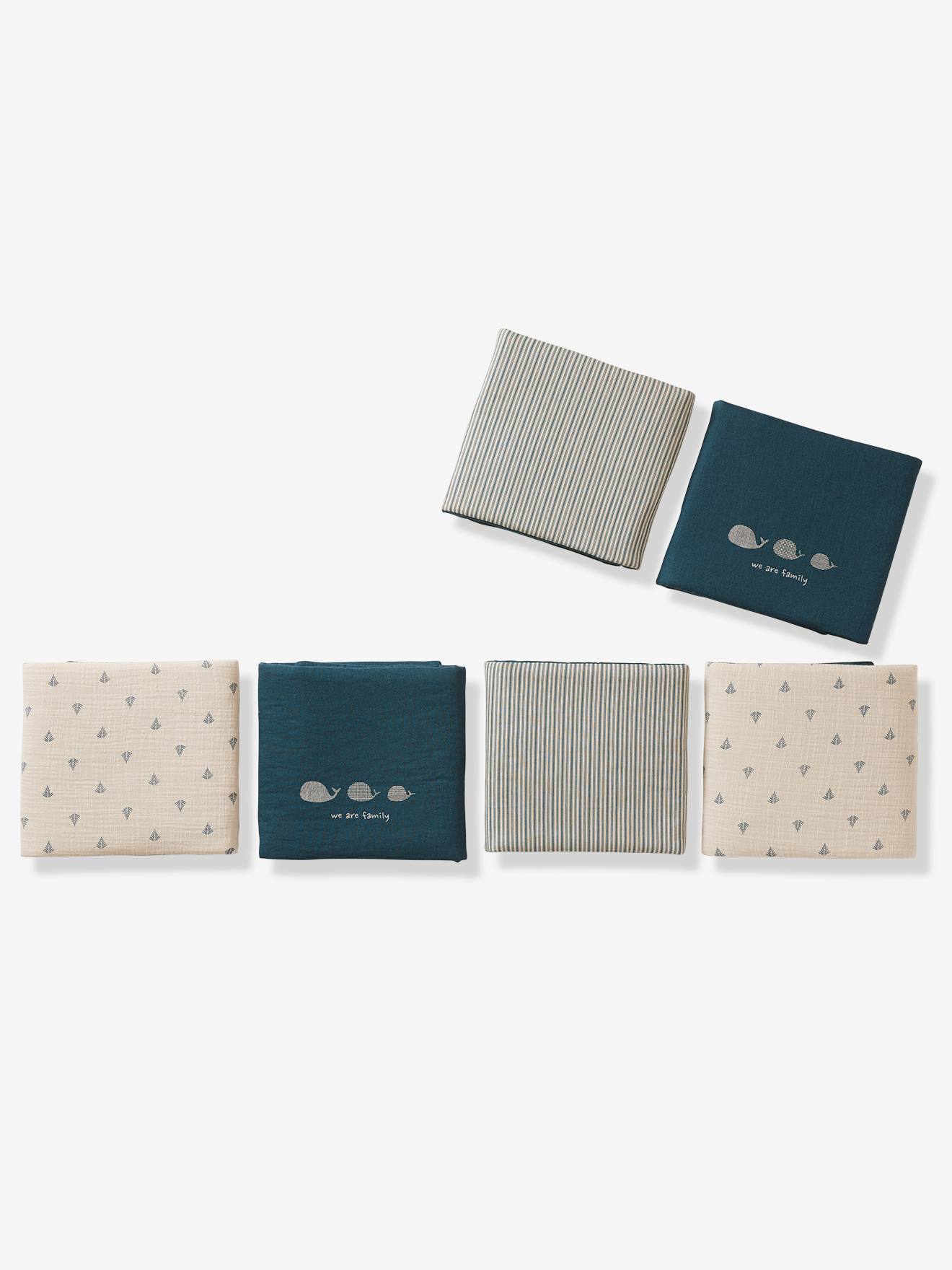 Vertbaudet Baby Bettumrandung/Laufgitter-Polster NAVY SEA Oeko-Tex - set blau