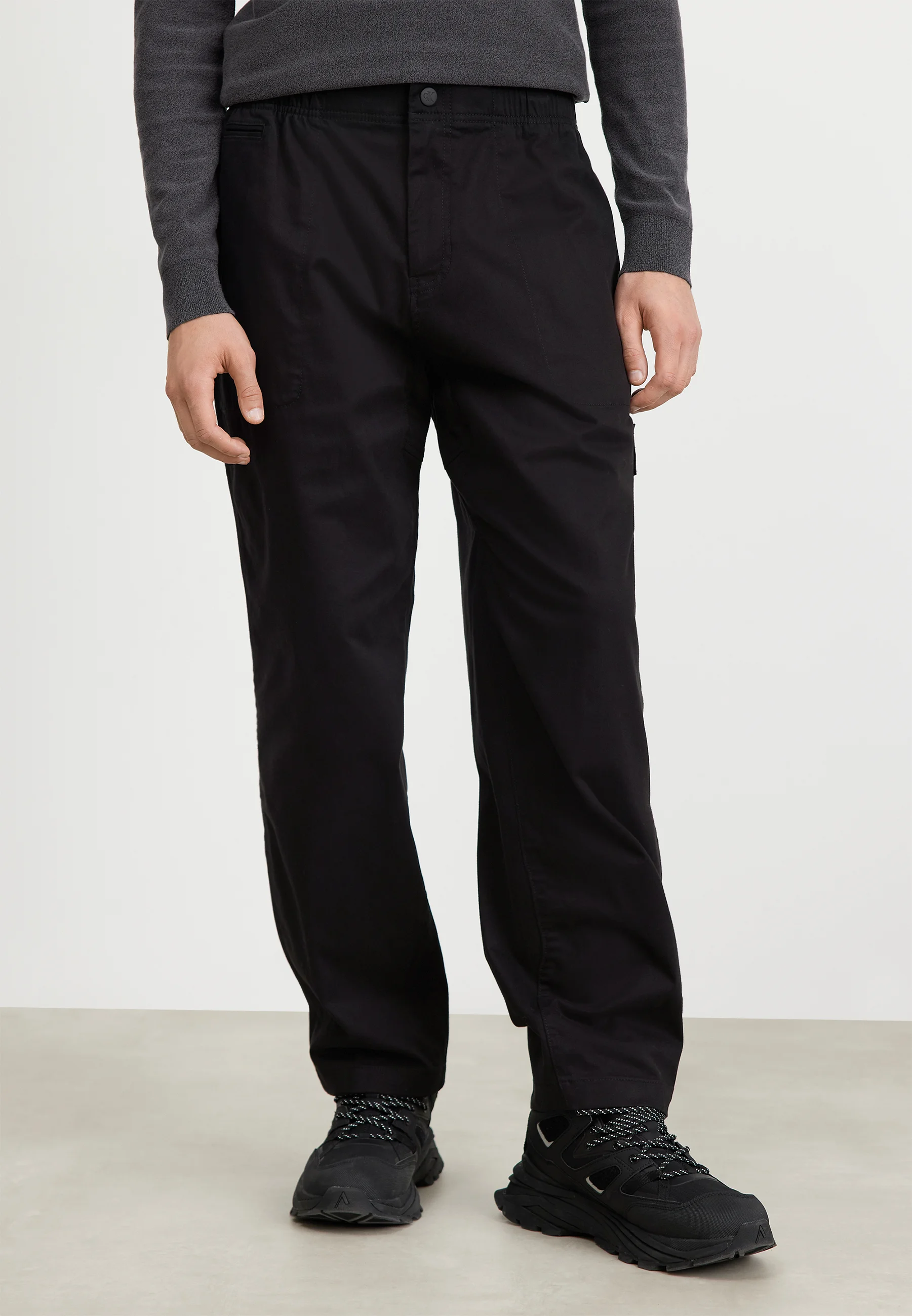 Calvin Klein Jeans BADGE TRIM PANT - Pantalones