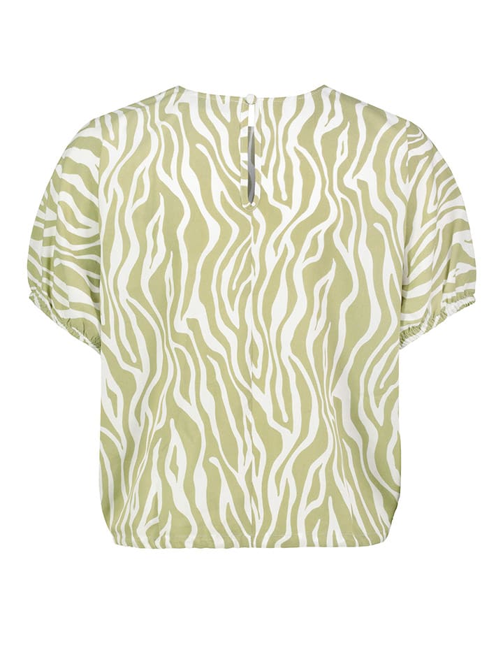 Sublevel Bluse in Grün/ Weiß günstig kaufen