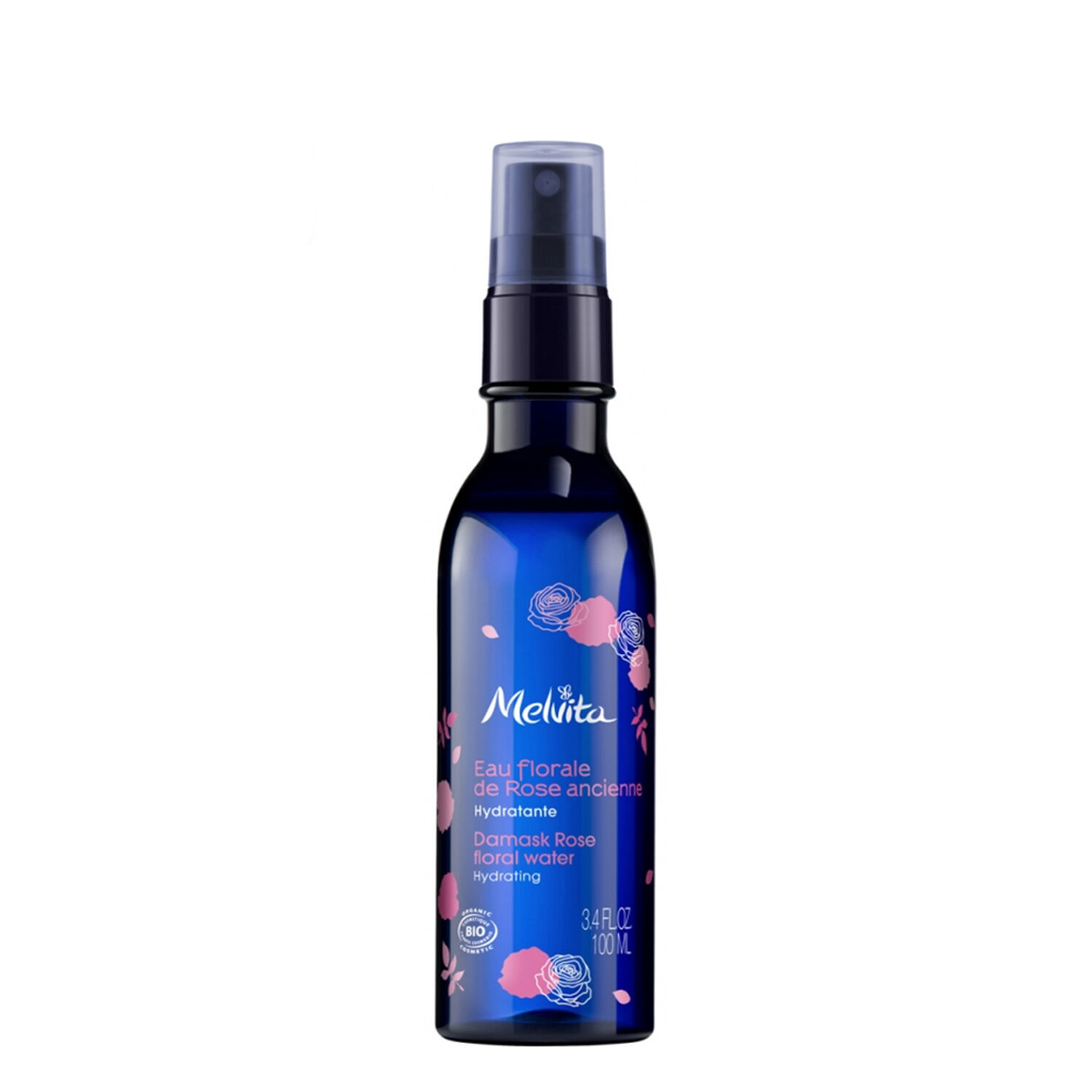Melvita Eau Florale de Rose Bio Hydrate, Revitalise, Rafraîchit 100 ml