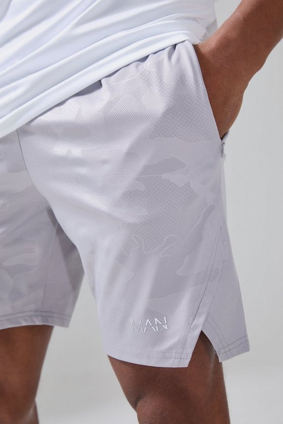 Man Active Camouflage Performance Shorts