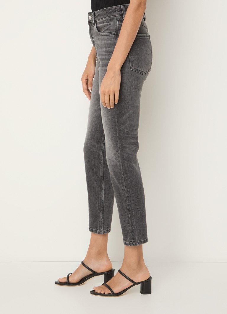 Blugi HUGO BOSS cu talie înaltă și crop pe picioare, într-o nuanță colorată