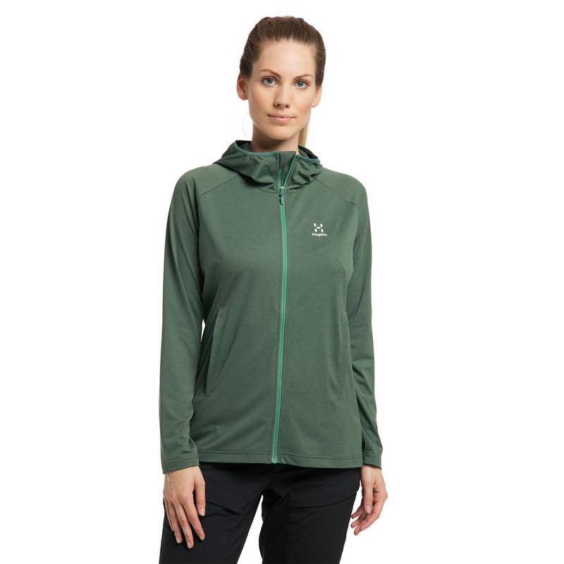 Haglöfs Mirre Mid Hood Fleecejacke Damen