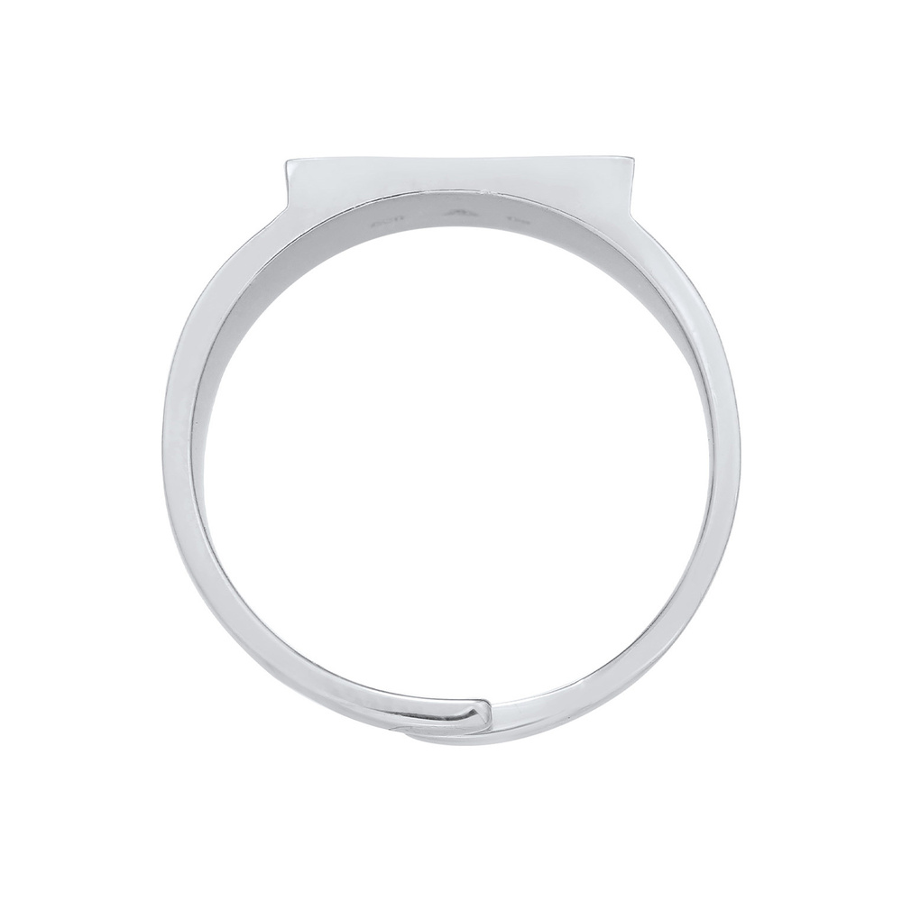 Elli Elli Bague Femmes Sceau Géo Ouvert Réglable en argent sterling 925 Bague