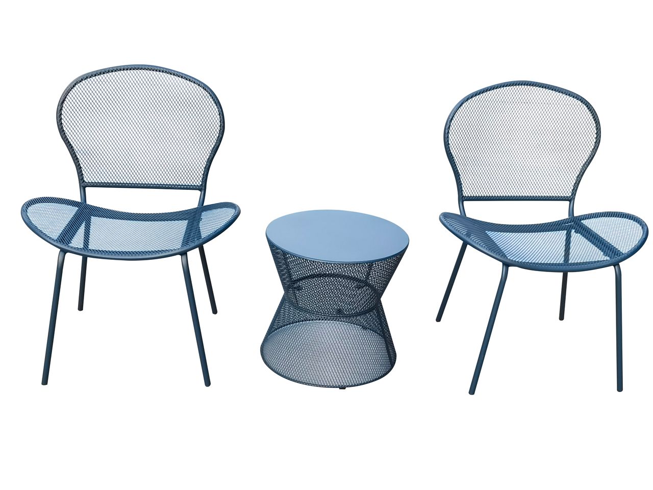 Happy Home Happy Home 3 tlg. modernes Bistro Set HGS58-DBL dunkelblau
