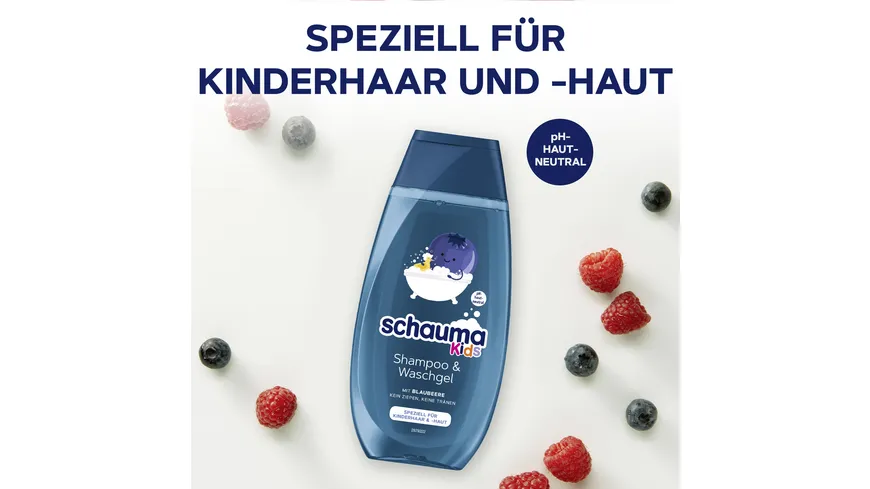 Schauma Shampoo & Waschgel Blaubeere 250 ml