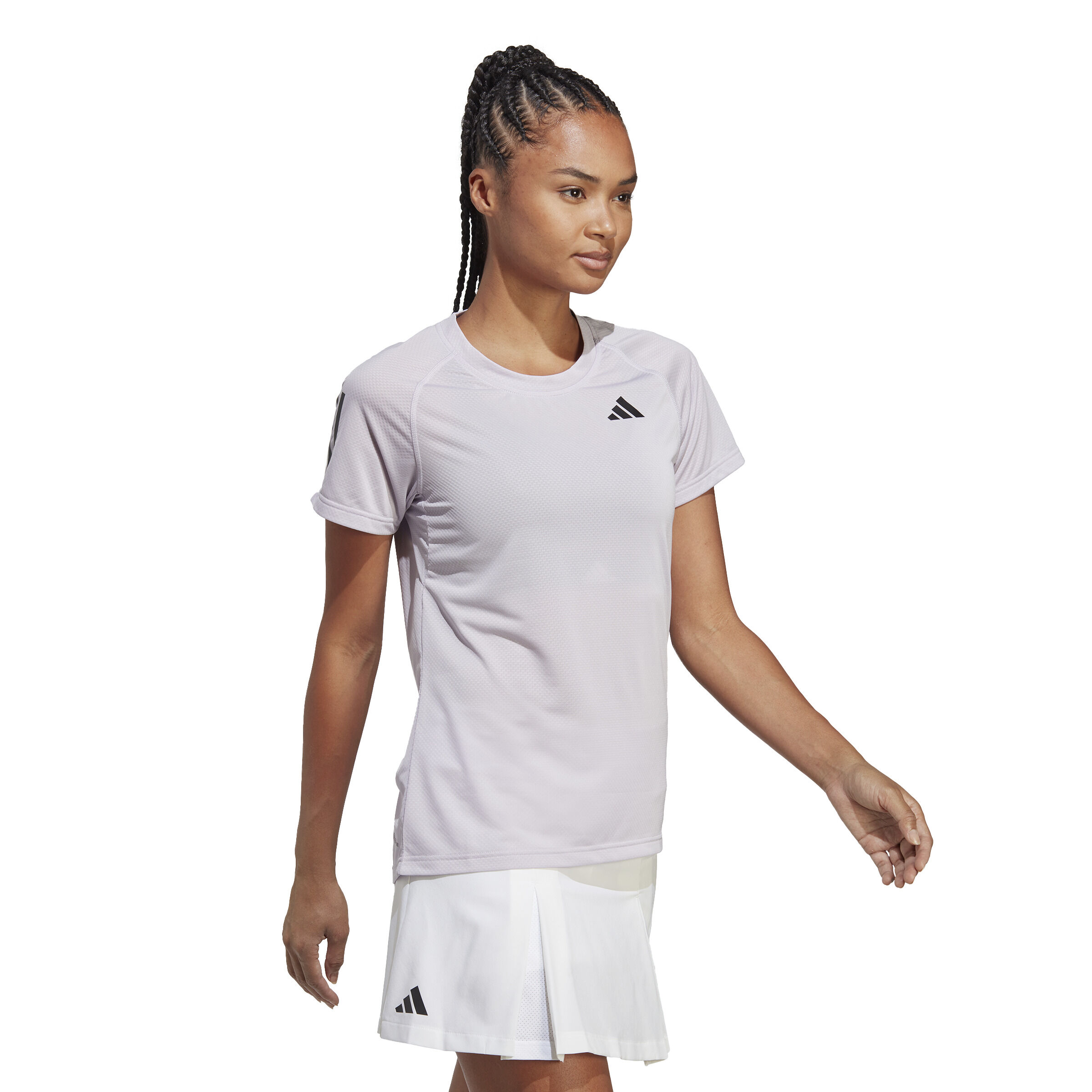 Club T-Shirt Damen - Flieder, Dunkelgrau
