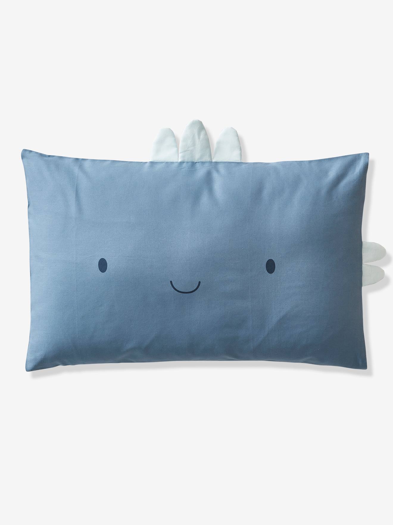 Taie d'oreiller bébé PETIT DINO bleu
