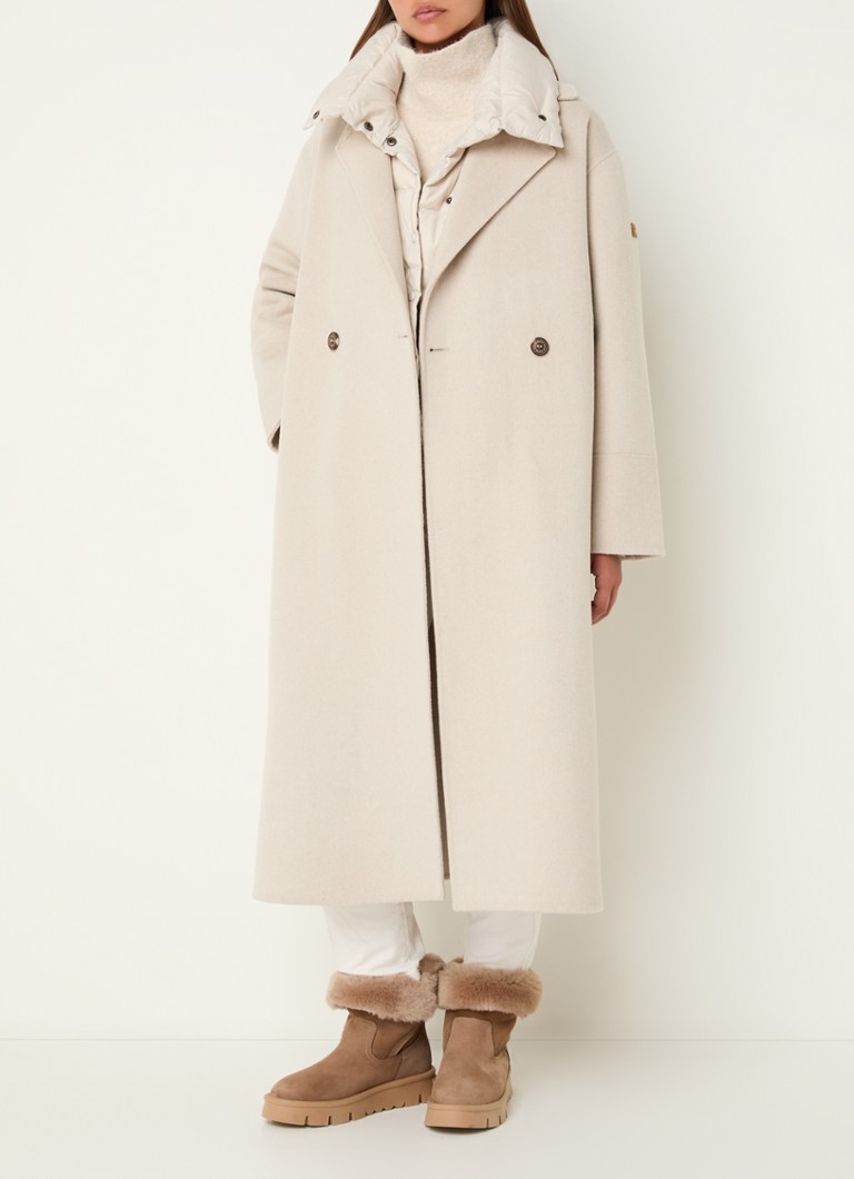 Moscow Fun coat in wool blend with bow belt