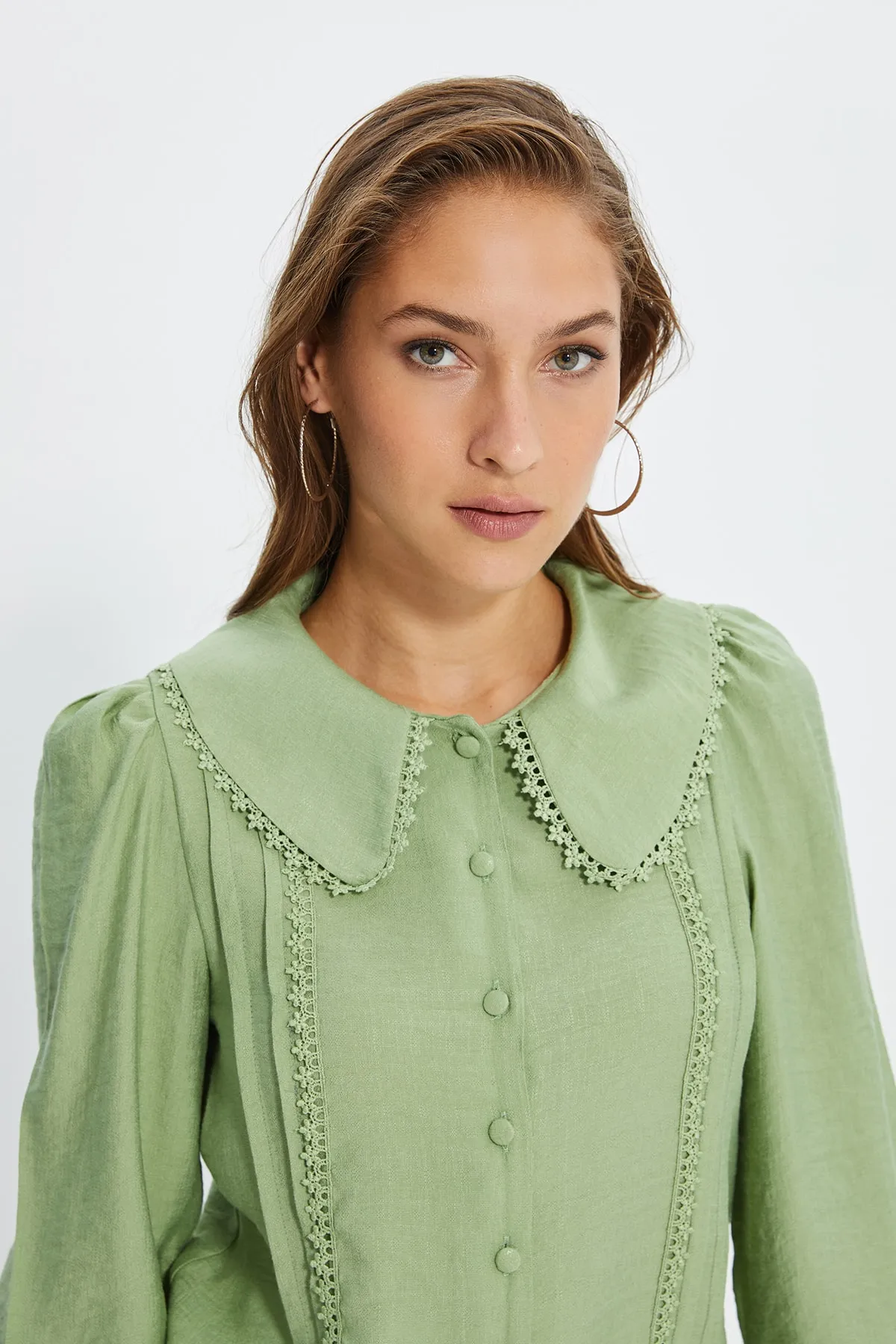 Trendyol Collection  Hemd - Grün - Regular Fit