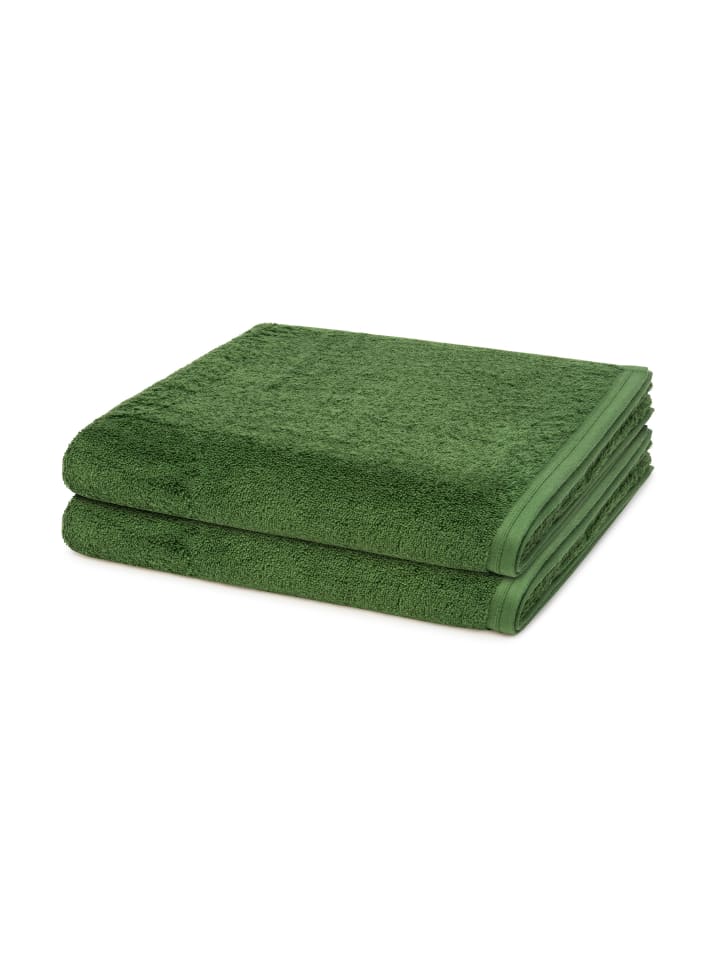 Vossen 2 X Duschtuch im Set Vegan Life in Clover günstig kaufen 67 x 140 cm