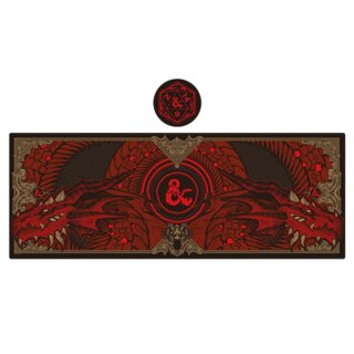 Schreibtischunterlage & Untersetzer Set - Dungeons & Dragons