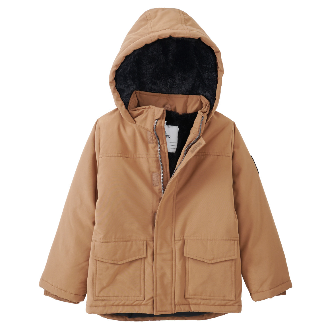 Jungen Parka mit Teddyplüsch