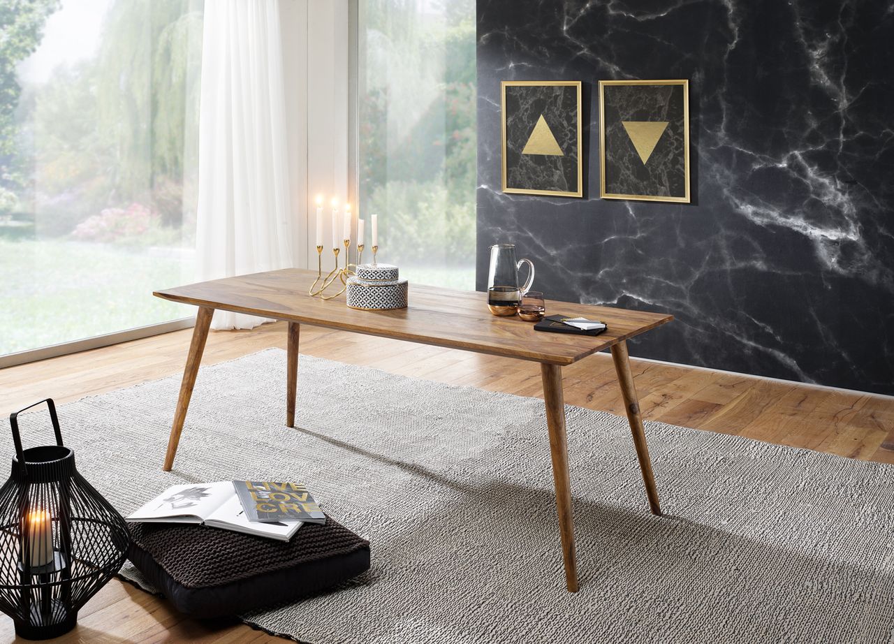 Wohnling Esszimmertisch REPA Massivholz 120 x 60 x 76 cm