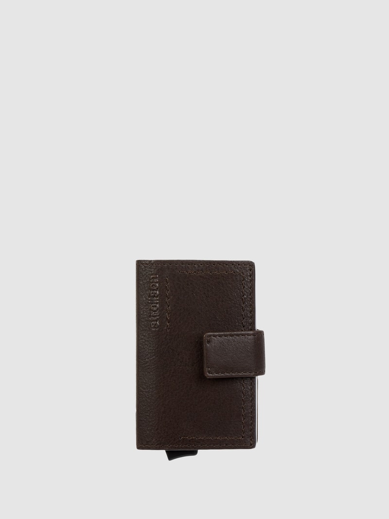 Kartenetui aus Leder Modell 'Norton C-Two' in dunkelbraun